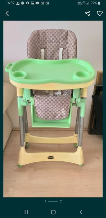 Krzeselko do karmienia ze stolikiem coneco wielofunkcyjne