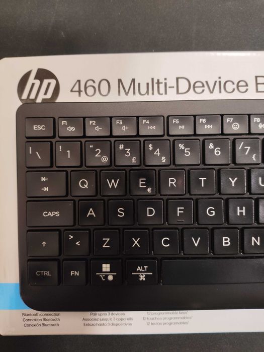 Teclado Sem Fios HP 460 – 3 Dispositivos Bluetooth (ISO PT)