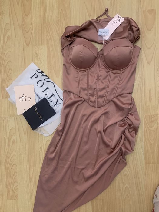 Платье корсет “Oh polly” новое с биркой шоколад м 12