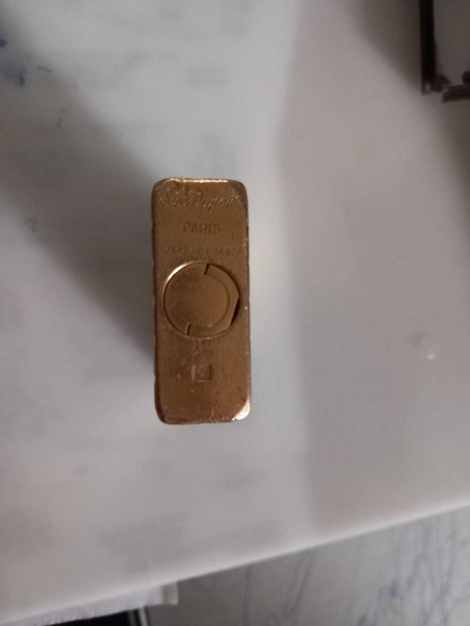 Dupont esqueiro Banhado a ouro