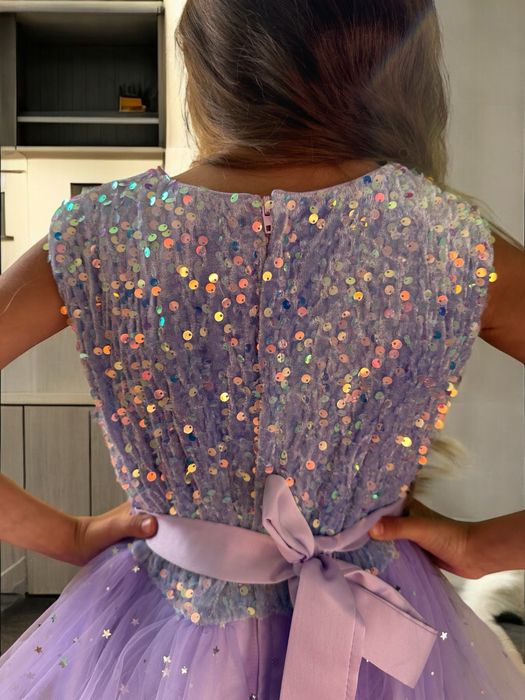 Сукня дитяча святкова фіолетова 4-12 років Платье детское плаття