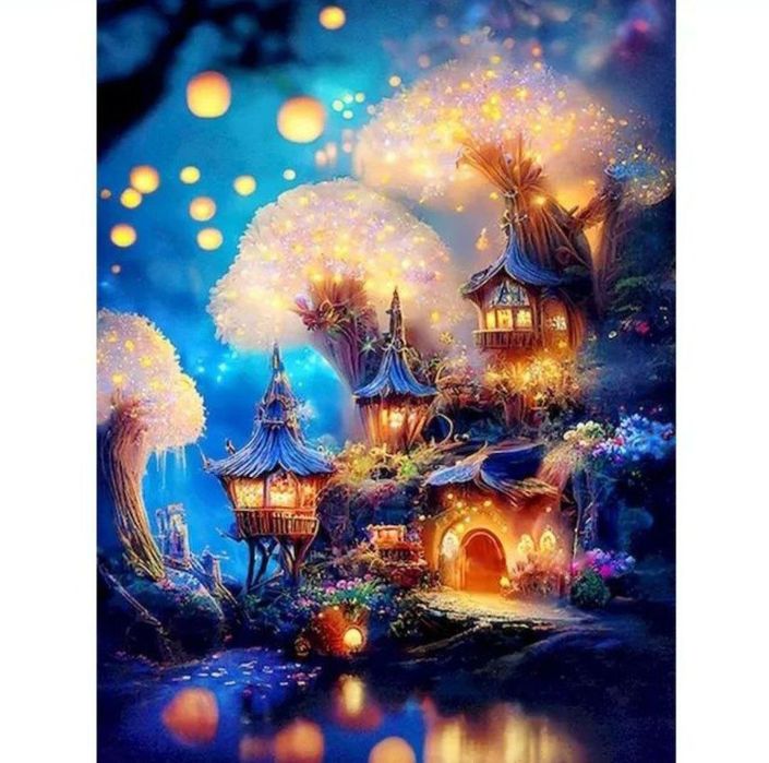 Картина по номерам красками 20*30.