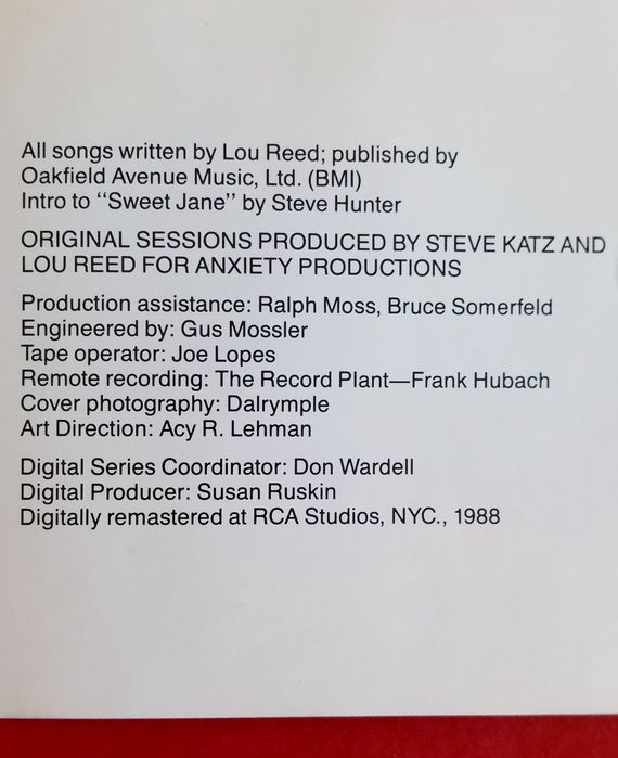 CD Lou Reed - Rock and Roll Animal