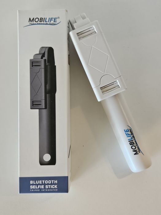 Selfie Stick Bluetooth Mobilife com Tripé Integrado (Como Novo)