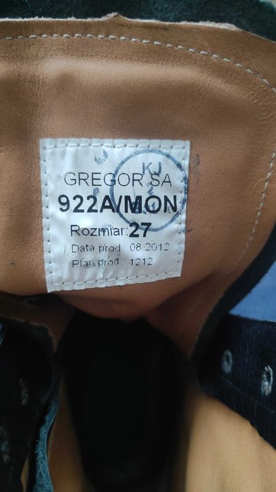 Trzewiki pilota zimowe wzór 922A/MON rozmiar 27 / 42