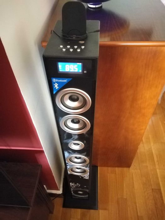 BIGBEN INTERACTIVE Bluetooth Multimedia Speaker Tower / Column with DJ Light64861691464450123