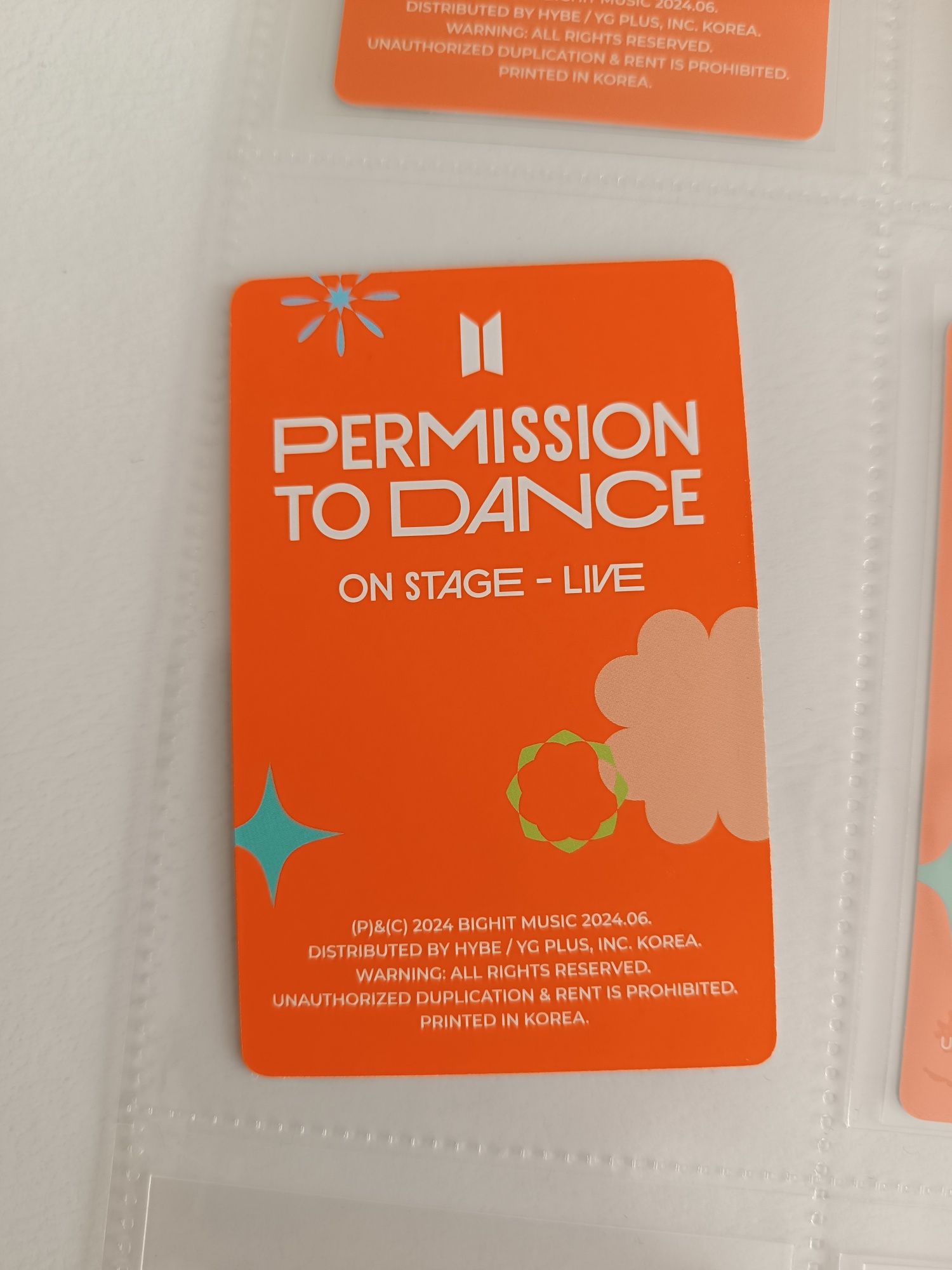 Suga Yoongi Bts Permission To Dance On Stage Live Photocard