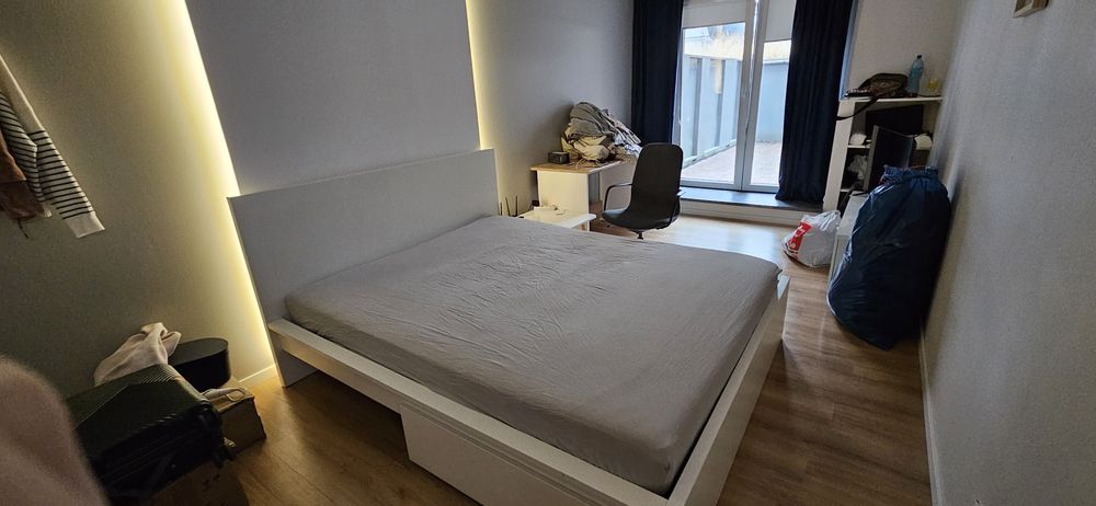 łóżko IKEA 160 × 200 cm z dwiema pojemnymi szufladami