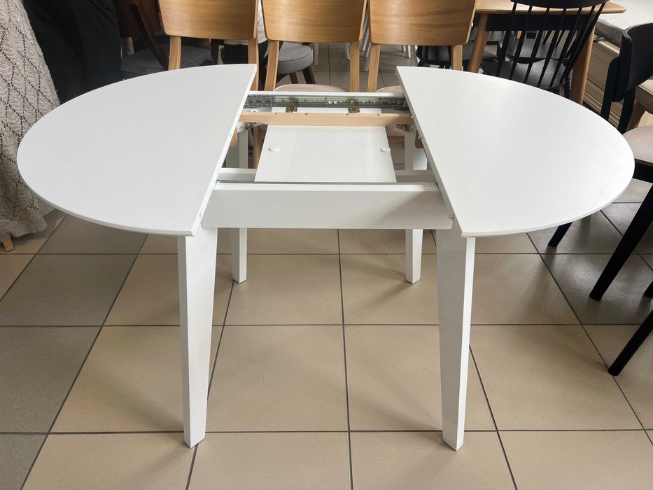 Стіл Марс Д90+30 кухонний круглий розкладний на кухню бук для кухні