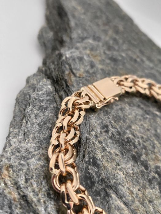 Złota bransoletka splot GALIBARDI 585 Nowa