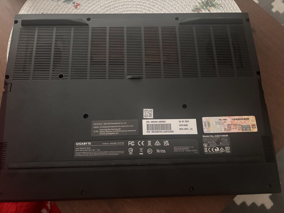 Laptop gamingowy gigabyte