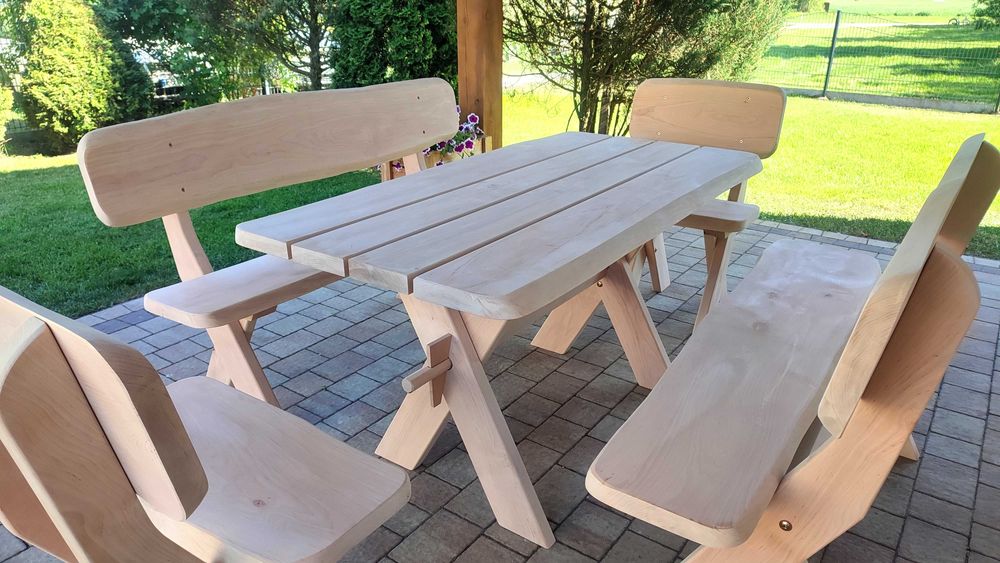 Meble Ogrodowe, Drewniane, Komplet, SZYBKI CZAS REALIZACJI *PRODUCENT*