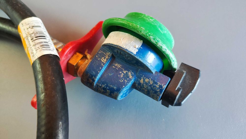 Conjunto de mangueira adaptadora para propano