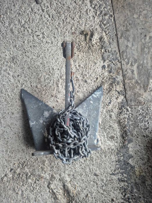 Kotwica z łańcuchem do łodzi ok 10kg