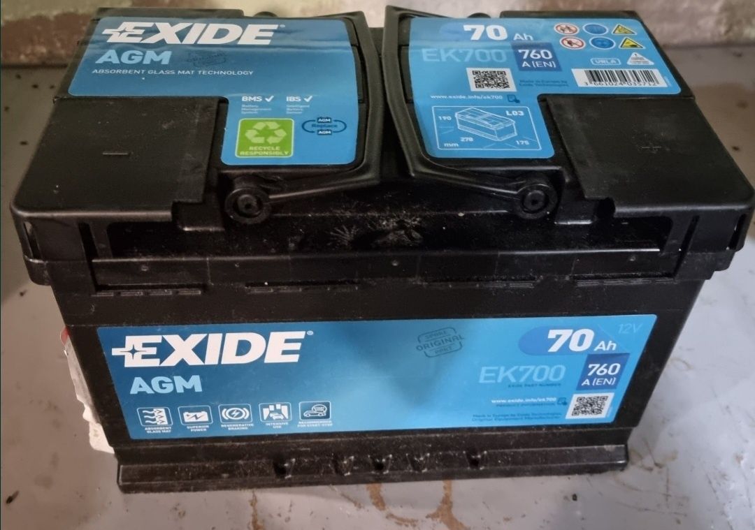 Акумулятор автомобільний мультигелевий Exide EK700 AGM: 5 500 грн