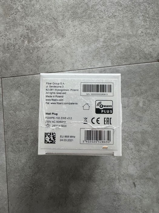 Inteligentne gniazdko FIBARO Wall Plug FGWPE-102 – nowe, oryginalne