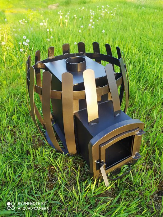 Печка для бани бочка