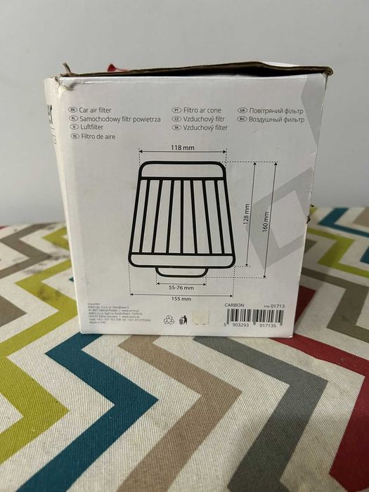 AMiO AF-Carbon Filtro de ar desportivo