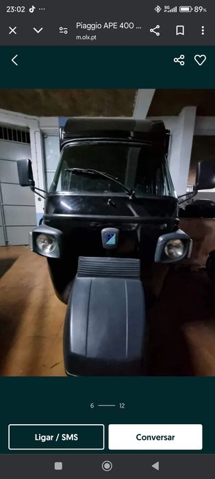 Piaggio APE 400 DIESEL food truck