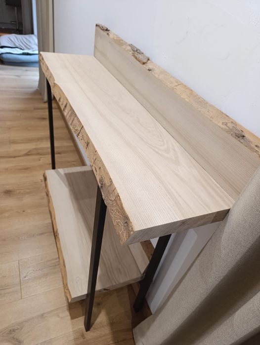 Konsola/ komoda loft z litego drewna