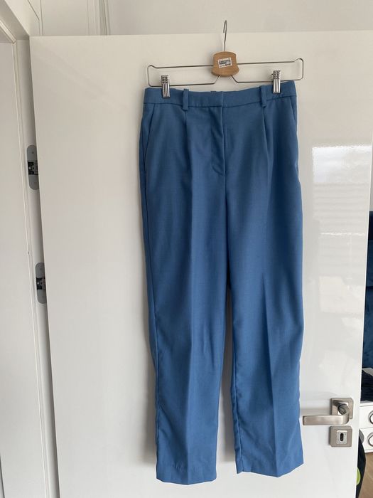 Niebieskie eleganckie spodnie H&M 36