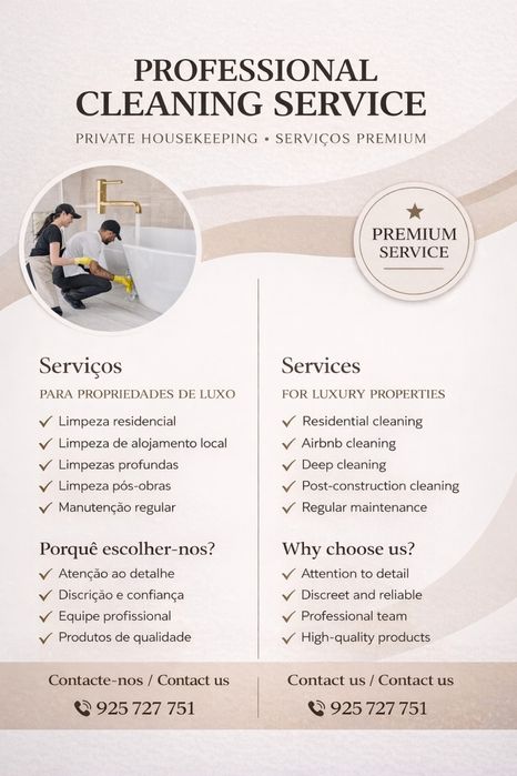 Cleaning Service in Cascais  (Not a job offer)