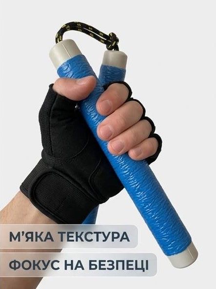 Нунчаки тренувальні, безпечні, ручна робота, знаряддя для вправ