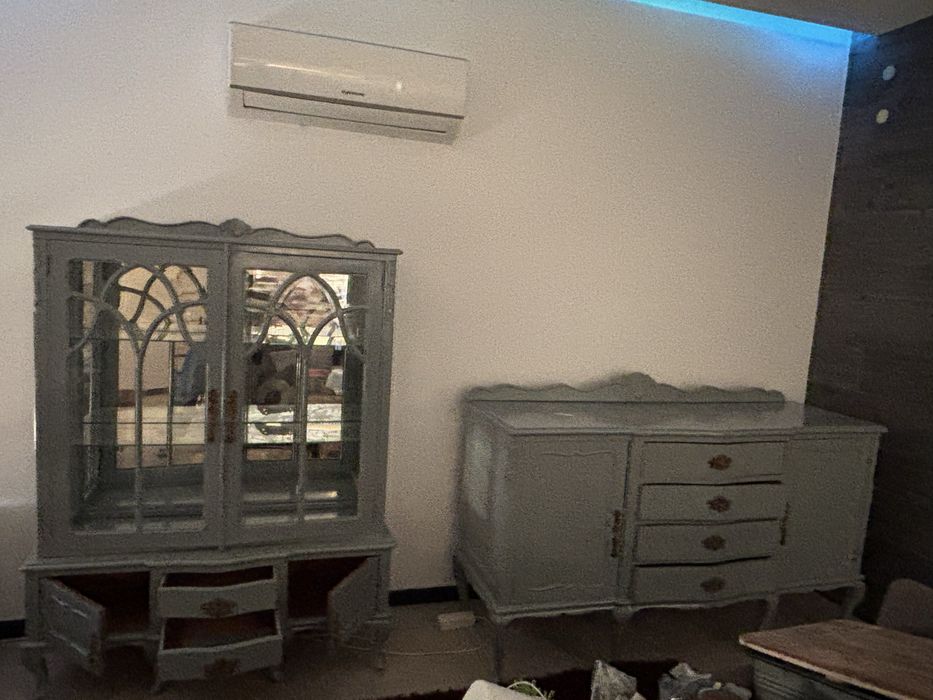 Conjunto de sala vintage cinza