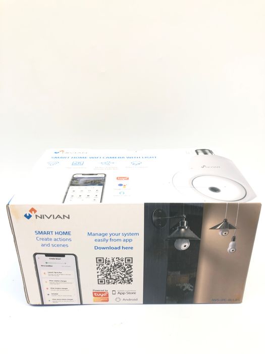 Kamera IP Nivian Super HD 2K / 1296p / 3MP (2304x1296) E27