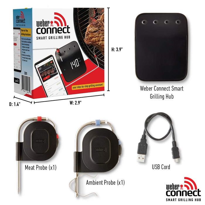 Цифровий термометр Weber Connect Smart Grilling Hub для всіх грилей