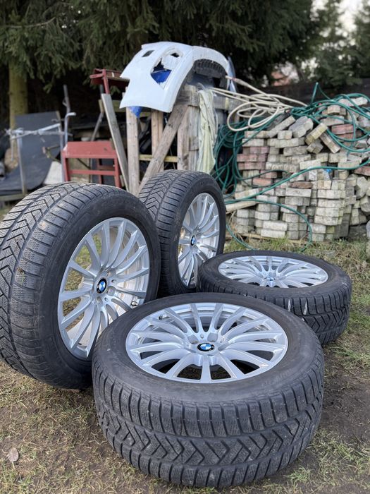 Alufelgi Oryginalne BMW 5x120 18” z oponami zimowymi