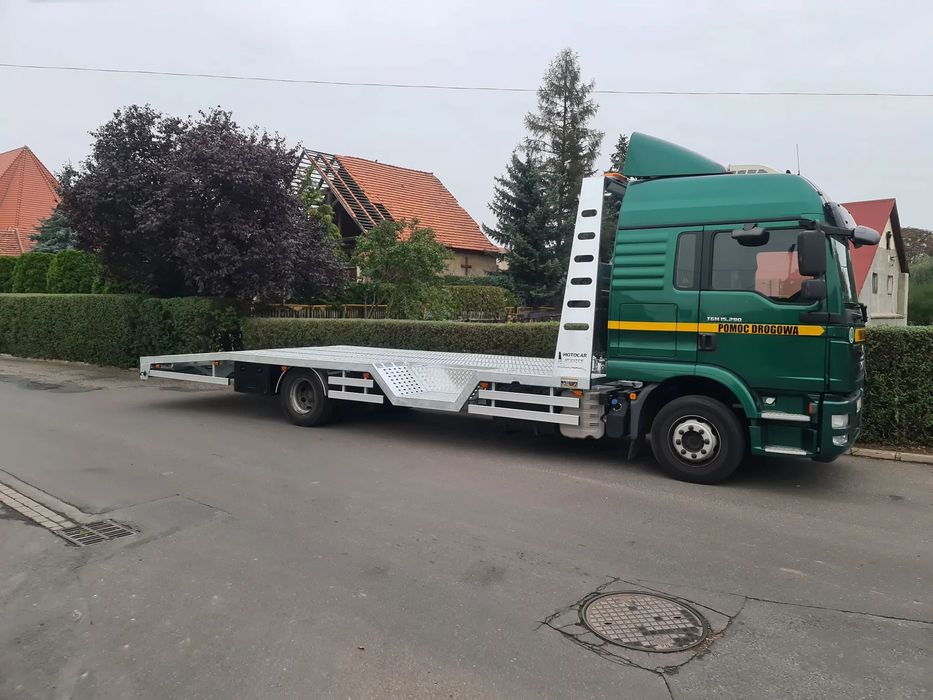 man TGM L2000 najazd ZABUDOWA AUTOLAWETA kunice 12t dmc