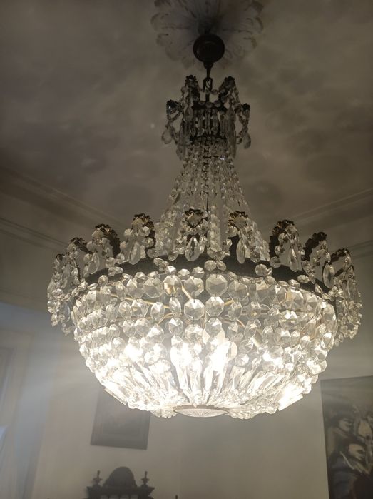 Lustre meio cristal433902563561328641