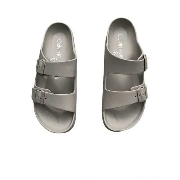 Новые шлепанцы calvin klein ( ck taupe slide ) с америки 9us-12us