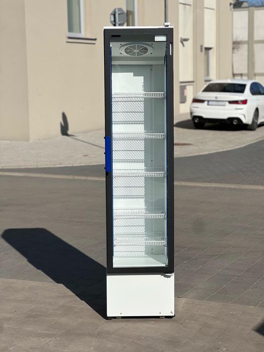 Lodówka na napoje | używana lodówka oszklona slim 45 cm