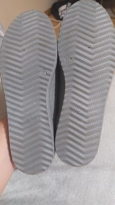 Szare damskie mokasyny. Nowe!