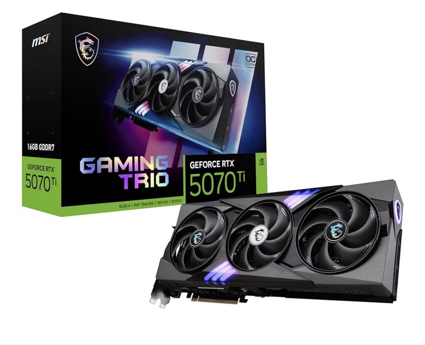 NOVAS NVIDIA MSI GeForce RTX 5070 Ti 16G Gaming Trio OC