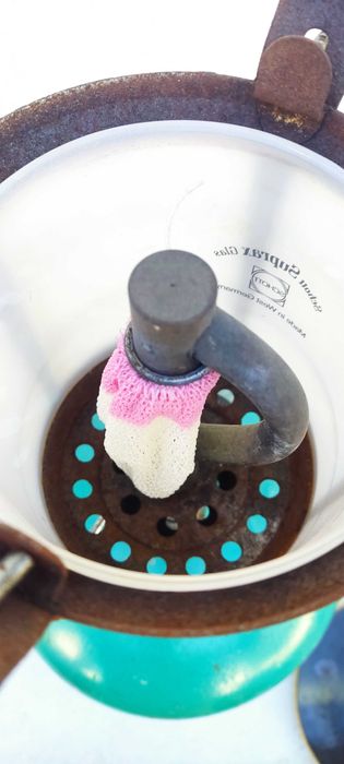 Candeeiro a gás em vidro Schott Suprax glas mad in west Germany