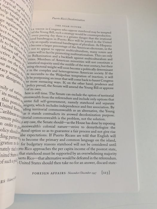 Foreign Affairs magazine November / December 1997