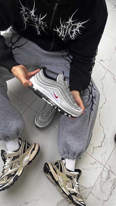 НАЙКРАЩА ЯКІСТЬ‼️Nike Air Max 97 OG Silver Bullet(Сірі),найк еір макс.