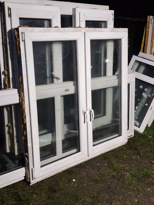 Okno pcv białe z demontażu 146x140