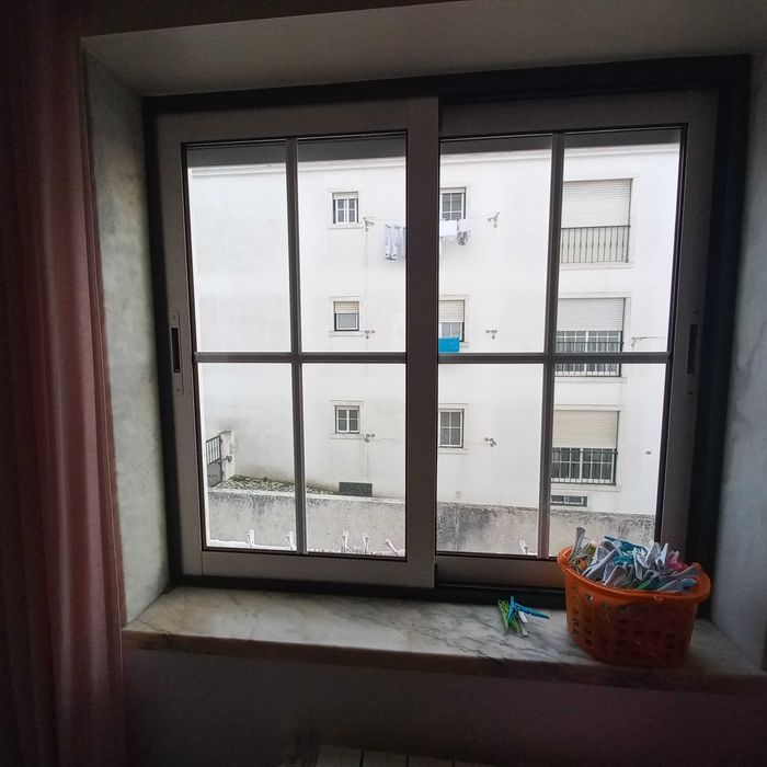 Janelas e aros verdes