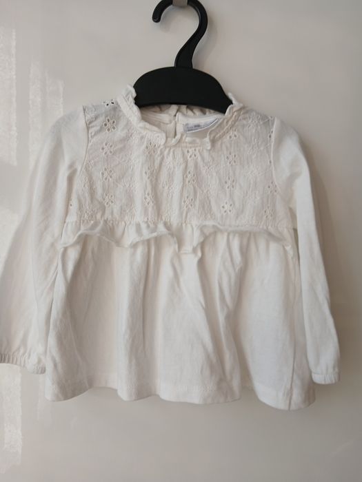 Biała bluzeczka  niemowleca