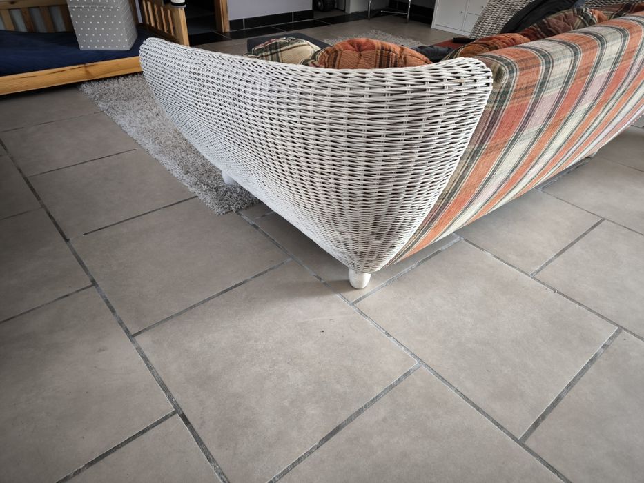 Sofa em ratan vintage