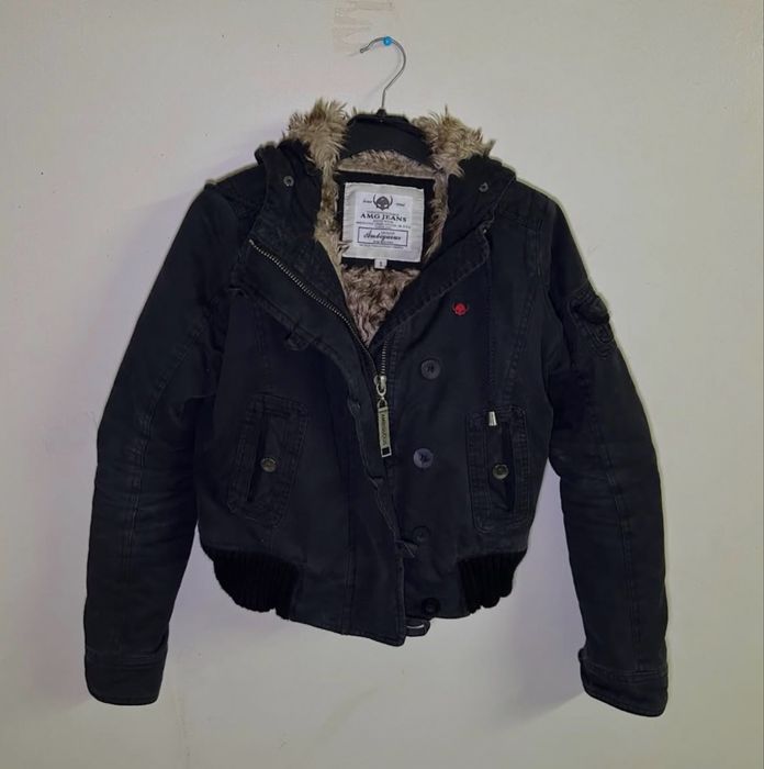 куртка бомбер жакет внутри мех аляска