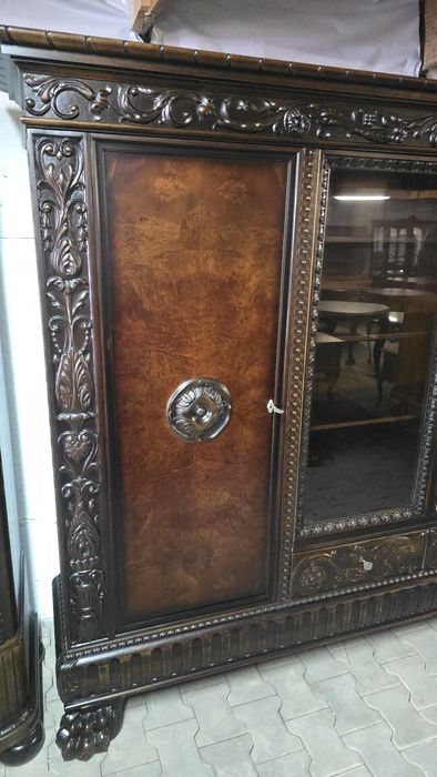 Biblioteka + biurko Antyk Neorenesans Lwie Łapy Gabinet