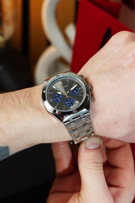 Чоловічий годинник GUARDO 012781-5 | Японський механізм Miyota | Сталь