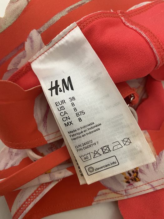 Parte cima bikini floral