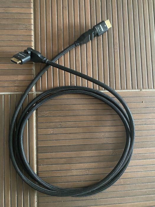 Materiałowy kabel HDMI do komputera tv Xbox playstation i nie tylko