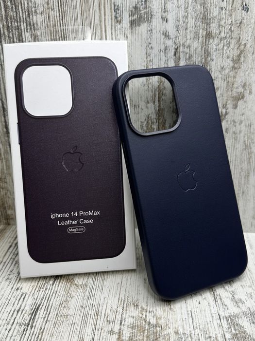 Чехол Leather Case MagSafe на iPhone 14 Pro Max/ 14 Pro/ 14 чохол